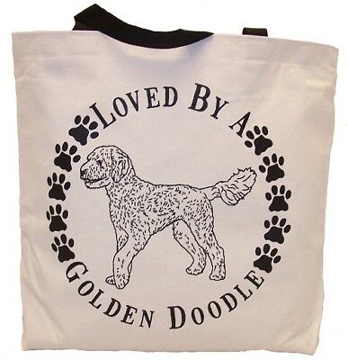 Loved By A Golden Doodle Tote Bag New  Made In Usa